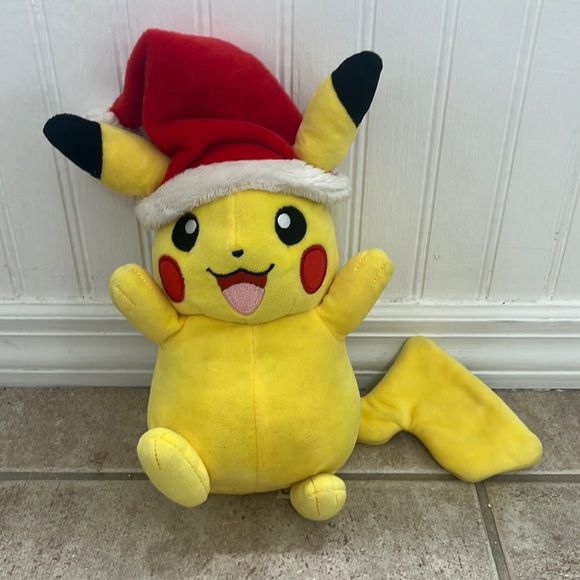 Toys Christmas Pikachu Santa Hat Plush Stuffed Animal Pokmon Poshmark